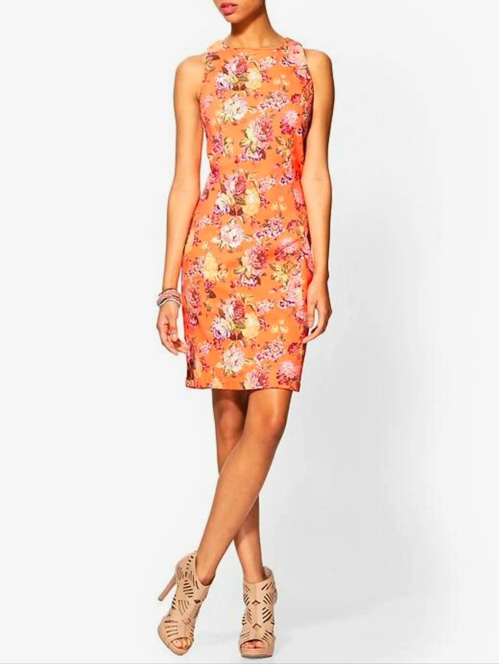 🧡 Pim & Larkin Floral Sheath Dress, Size M